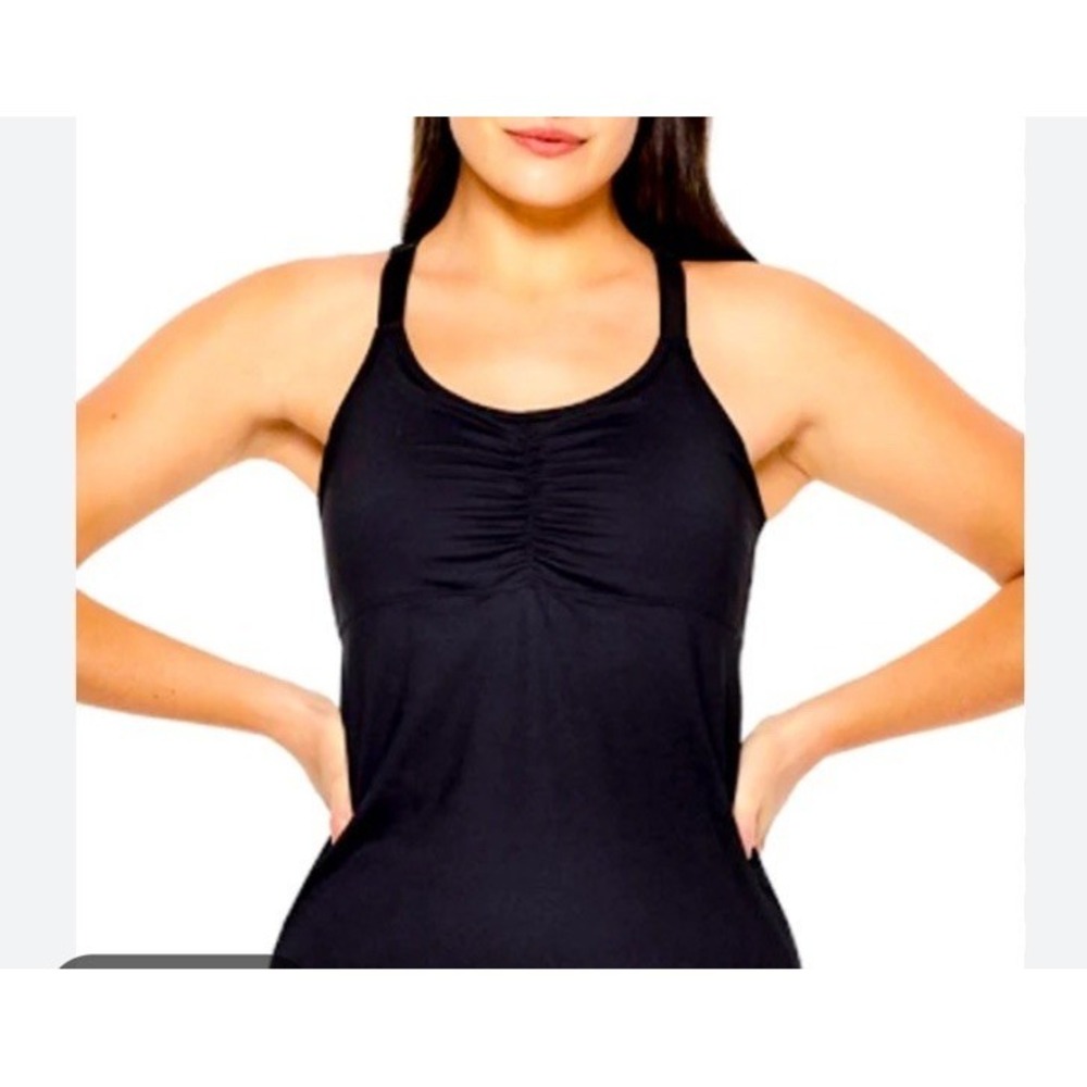 NEW W/ Out‎ Tags Ruby Ribbon Sport Demi Tank Black Women's Size 34